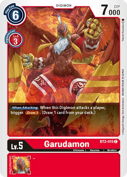 Garudamon &mdash; Digimon Card Game card