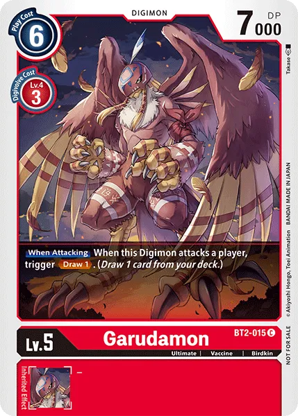 Garudamon &mdash; Digimon Card Game card