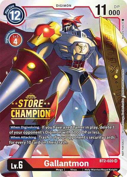 Gallantmon &mdash; Digimon Card Game card