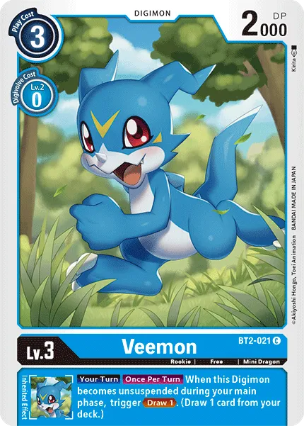 Veemon &mdash; Digimon Card Game card