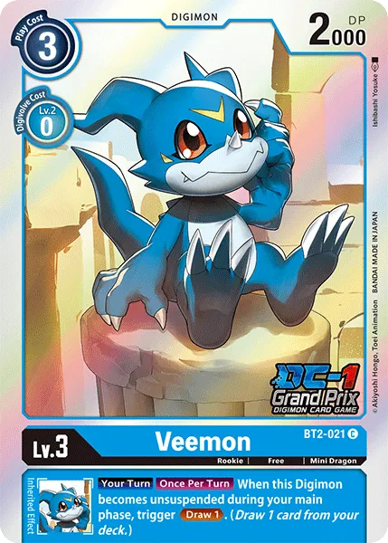 Veemon &mdash; Digimon Card Game card