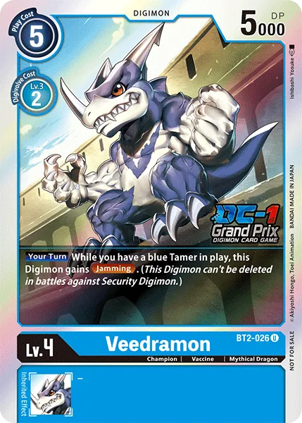 Veedramon &mdash; Digimon Card Game card
