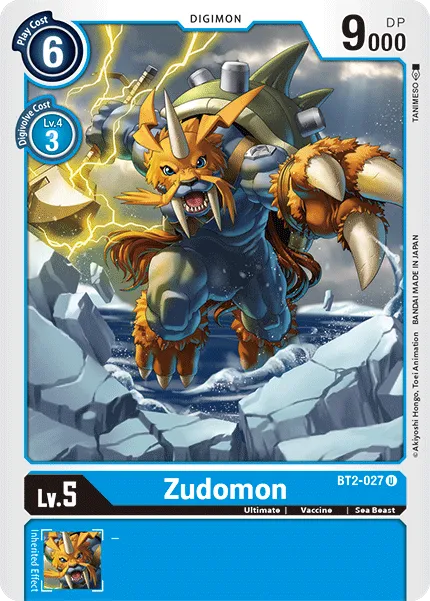 Zudomon &mdash; Digimon Card Game card