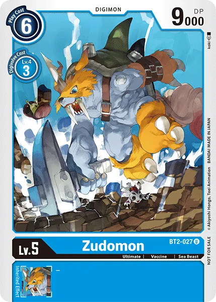 Zudomon &mdash; Digimon Card Game card