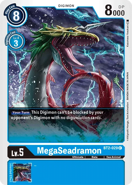 MegaSeadramon &mdash; Digimon Card Game card