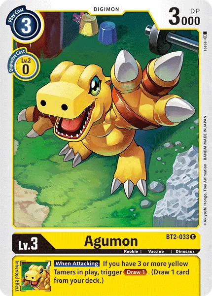 Agumon &mdash; Digimon Card Game card