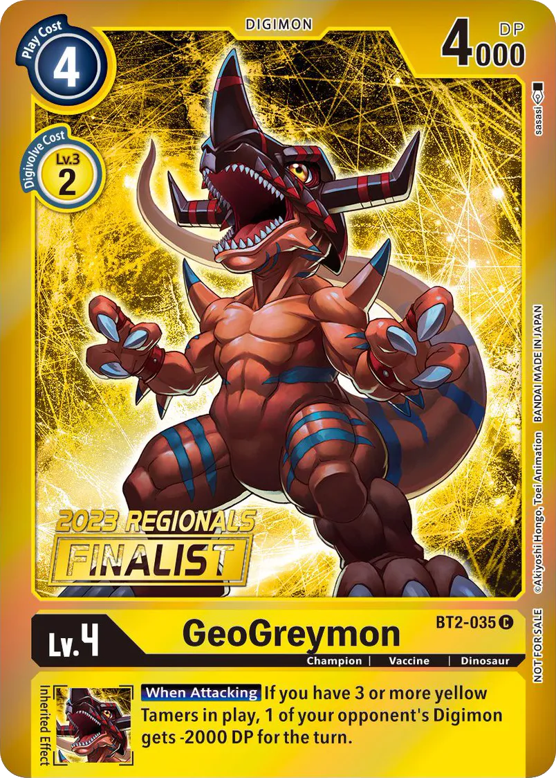 GeoGreymon &mdash; Digimon Card Game card