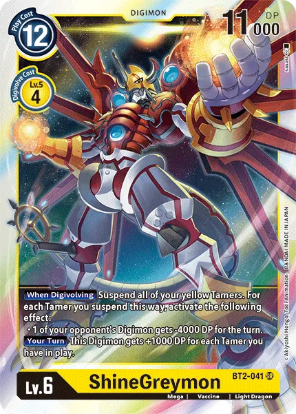 ShineGreymon &mdash; Digimon Card Game card