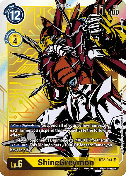 ShineGreymon &mdash; Digimon Card Game card