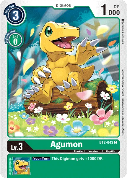 Agumon &mdash; Digimon Card Game card