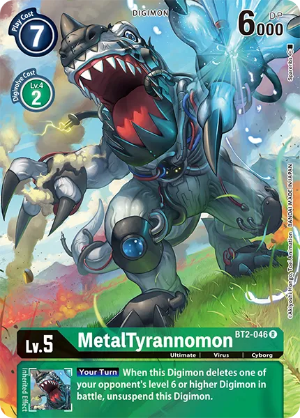 MetalTyrannomon &mdash; Digimon Card Game card