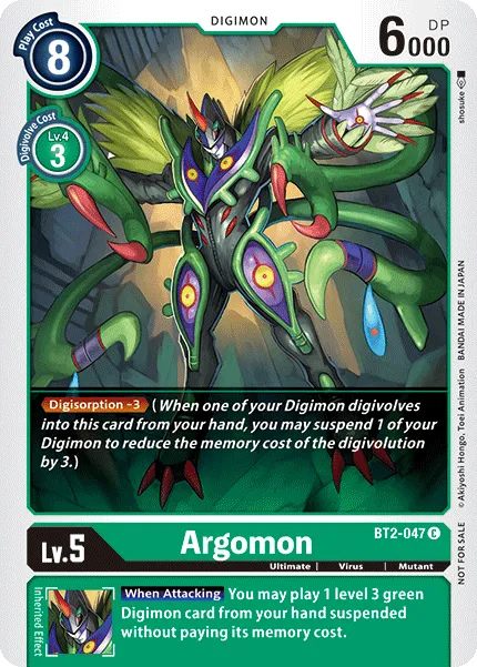 Argomon &mdash; Digimon Card Game card