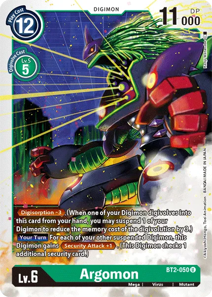 Argomon &mdash; Digimon Card Game card
