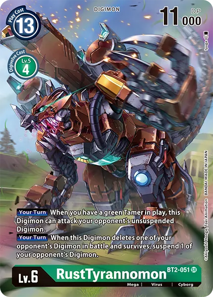 RustTyrannomon &mdash; Digimon Card Game card