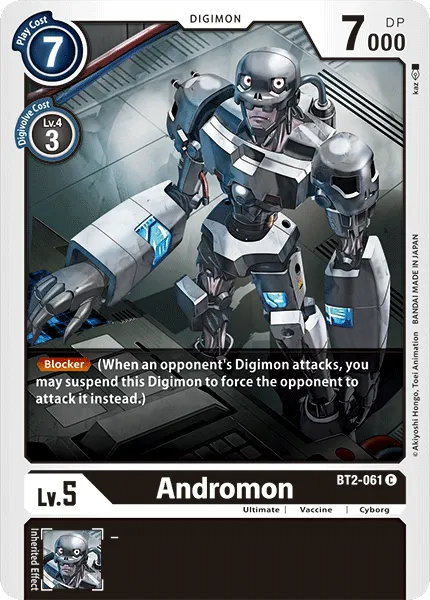 Andromon &mdash; Digimon Card Game card