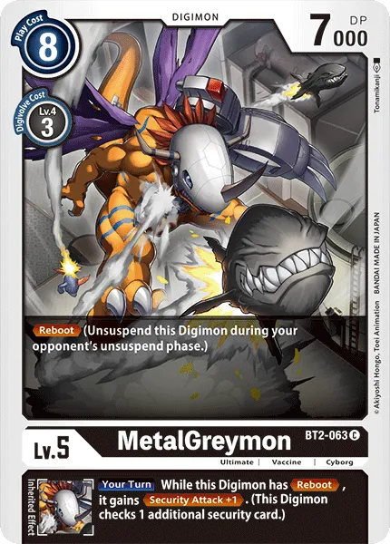 MetalGreymon &mdash; Digimon Card Game card