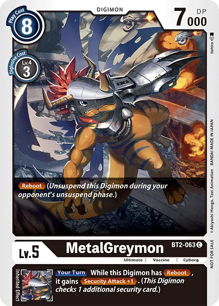 MetalGreymon &mdash; Digimon Card Game card