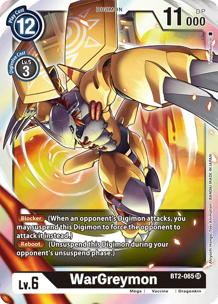 WarGreymon &mdash; Digimon Card Game card