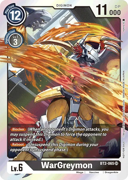 WarGreymon &mdash; Digimon Card Game card