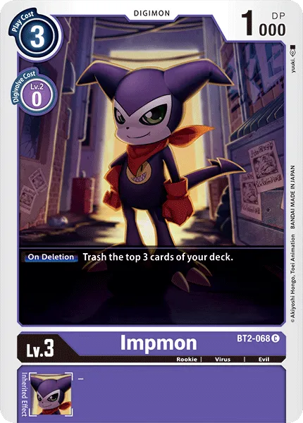 Impmon &mdash; Digimon Card Game card
