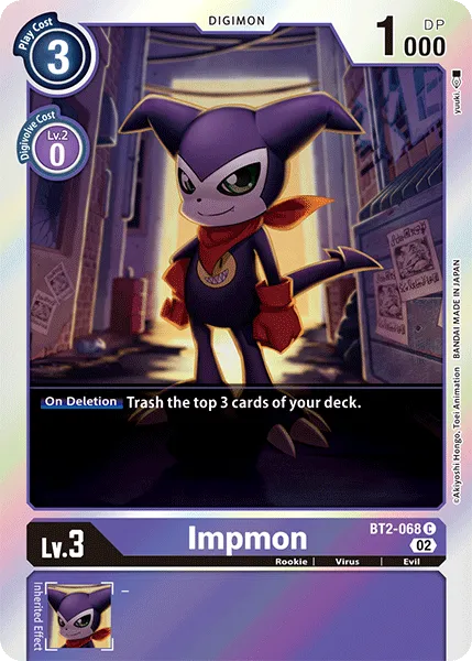 Impmon &mdash; Digimon Card Game card