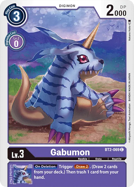 Gabumon &mdash; Digimon Card Game card