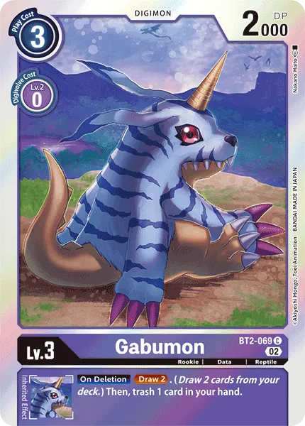 Gabumon &mdash; Digimon Card Game card