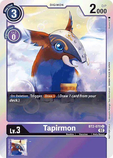 Tapirmon &mdash; Digimon Card Game card