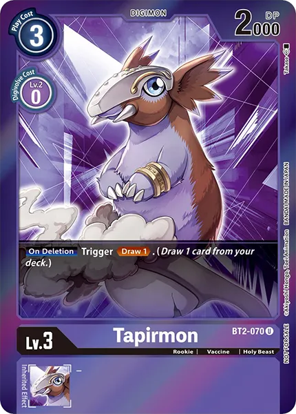 Tapirmon &mdash; Digimon Card Game card