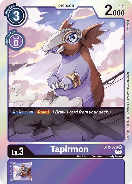 Tapirmon &mdash; Digimon Card Game card