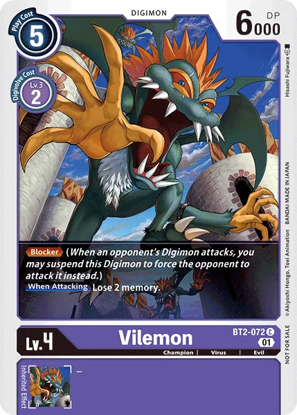 Vilemon &mdash; Digimon Card Game card