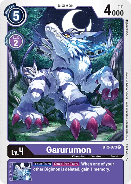 Garurumon &mdash; Digimon Card Game card