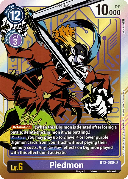 Piedmon &mdash; Digimon Card Game card