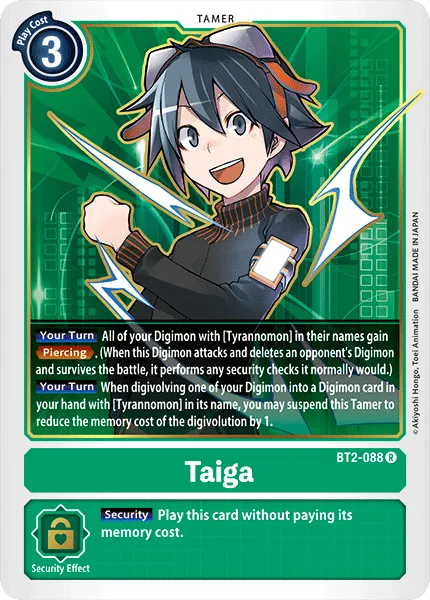 Taiga &mdash; Digimon Card Game card