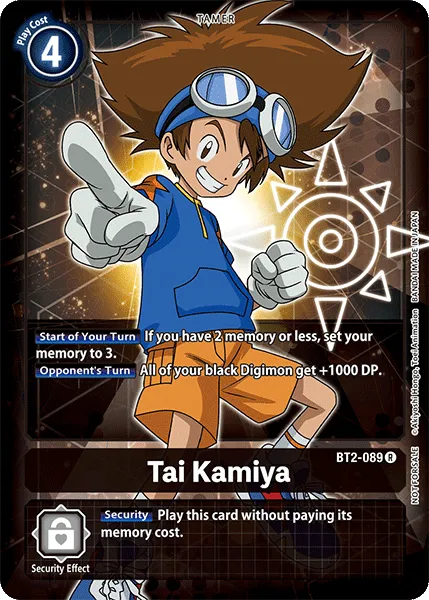 Tai Kamiya &mdash; Digimon Card Game card