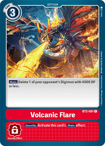 Volcanic Flare &mdash; Digimon Card Game card