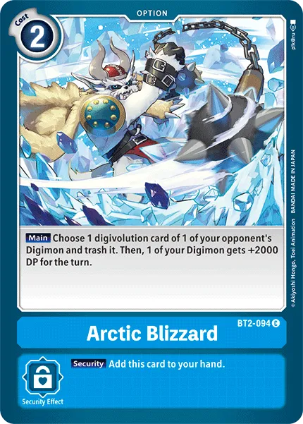Arctic Blizzard &mdash; Digimon Card Game card