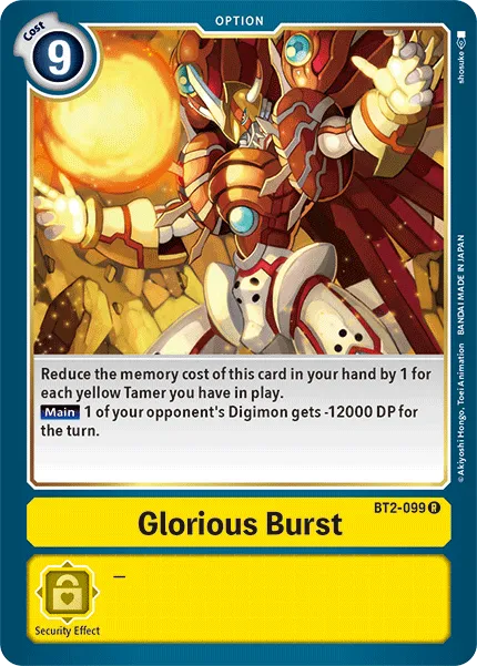 Glorious Burst &mdash; Digimon Card Game card