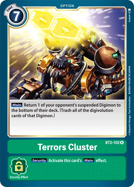 Terrors Cluster &mdash; Digimon Card Game card