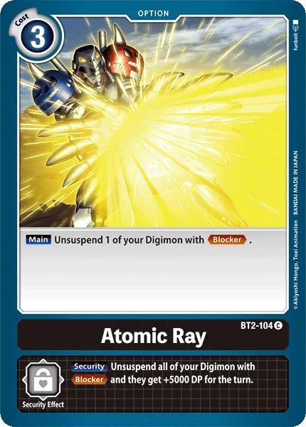 Atomic Ray &mdash; Digimon Card Game card