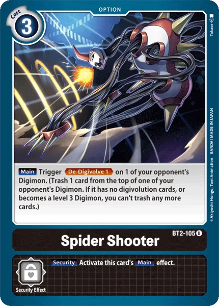 Spider Shooter &mdash; Digimon Card Game card