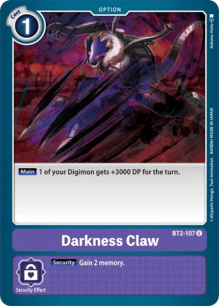 Darkness Claw &mdash; Digimon Card Game card