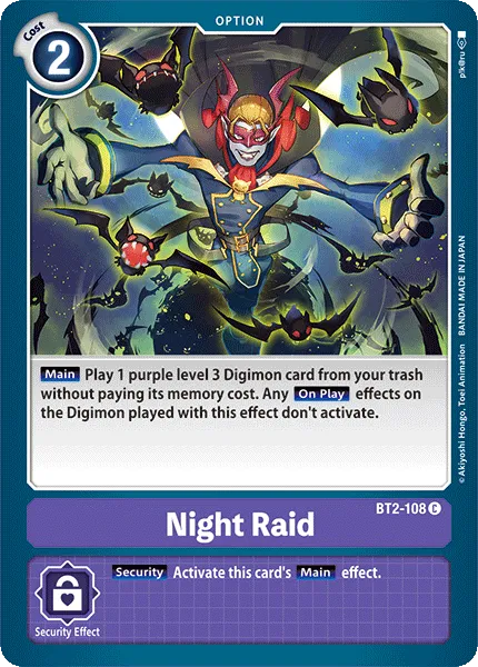 Night Raid &mdash; Digimon Card Game card