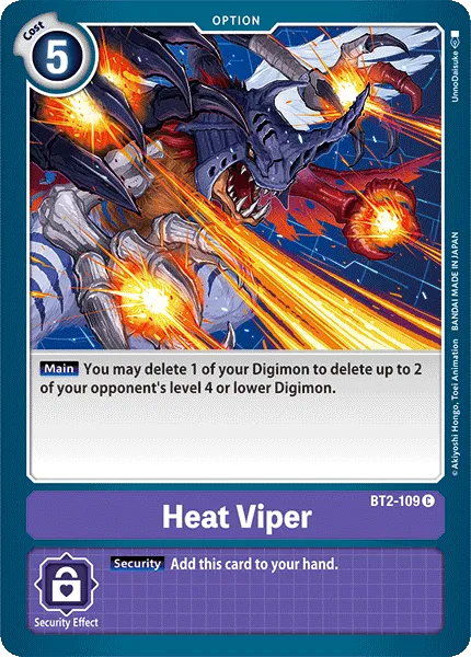 Heat Viper &mdash; Digimon Card Game card
