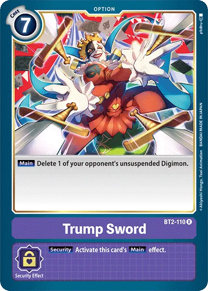 Trump Sword &mdash; Digimon Card Game card