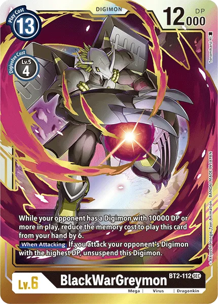 BlackWarGreymon &mdash; Digimon Card Game card