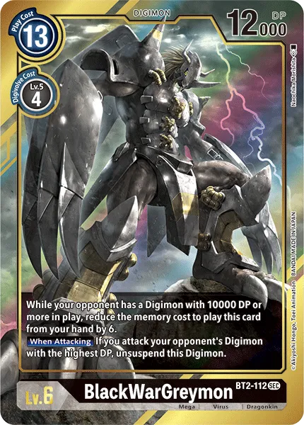 BlackWarGreymon &mdash; Digimon Card Game card
