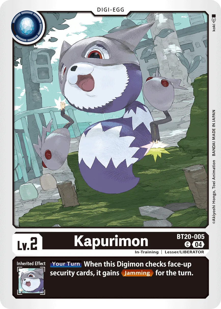 Kapurimon &mdash; Digimon Card Game card