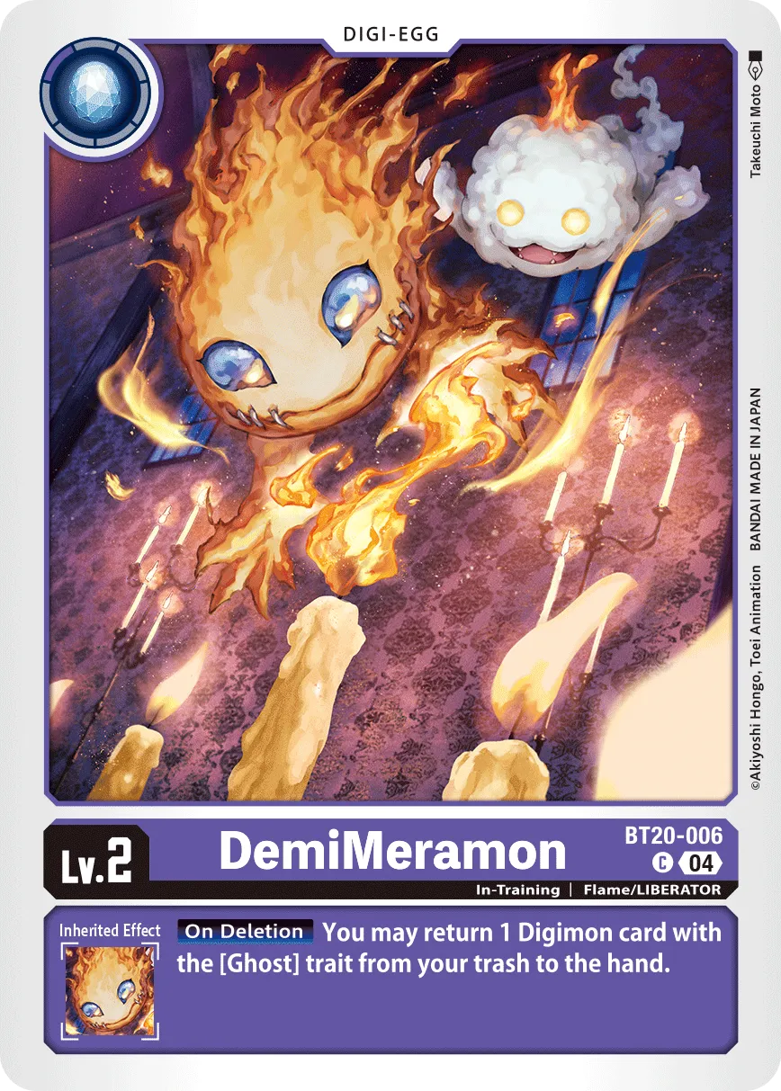 DemiMeramon &mdash; Digimon Card Game card