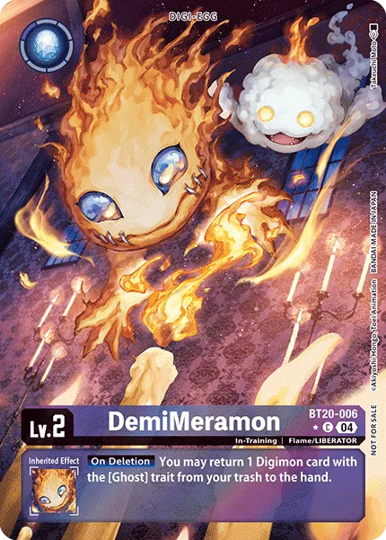 DemiMeramon &mdash; Digimon Card Game card